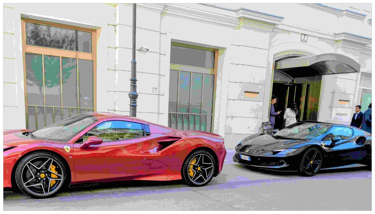 Ferrari Rød F8 Tributo og Sort 296 GTB
