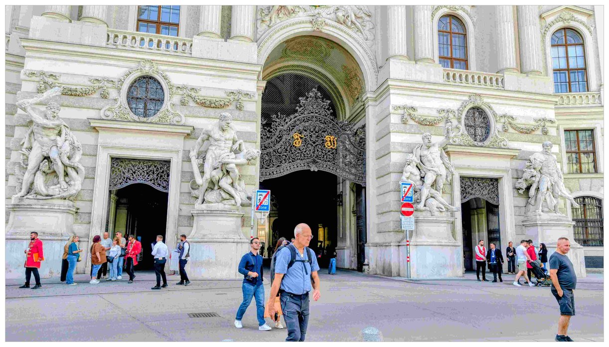 Hofburg indgangen Michaelerplatz